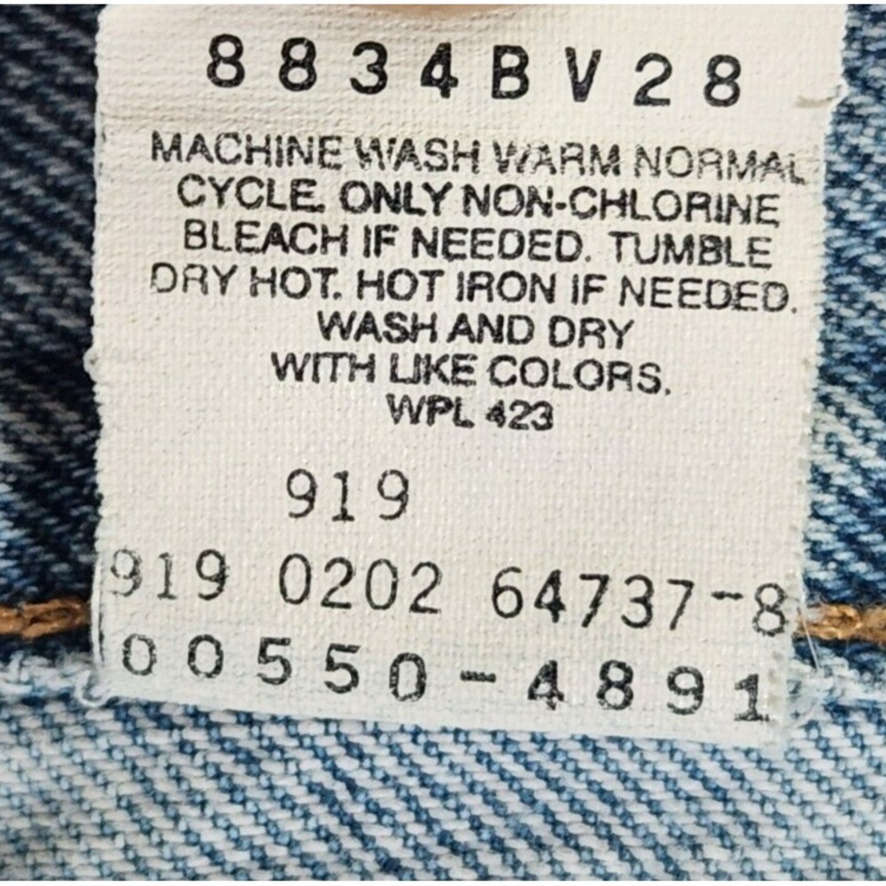 VTG Levi's 550 Relaxed Fit Jeans Men's 33x32* (Fits 32x31) Blue Baggy Denim Y2K - Picture 4 of 14